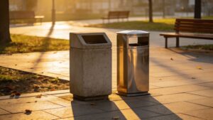 Square vs Round Concrete Trash Cans: Which Is Better?