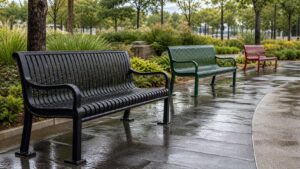 Top Powder-Coated Metal Park Benches That Resist Rust outdoor bench featured image