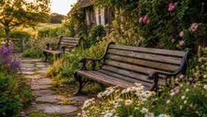 Top 10 Rustic Park Benches for Cottage and Country Gardens outdoor bench featured image