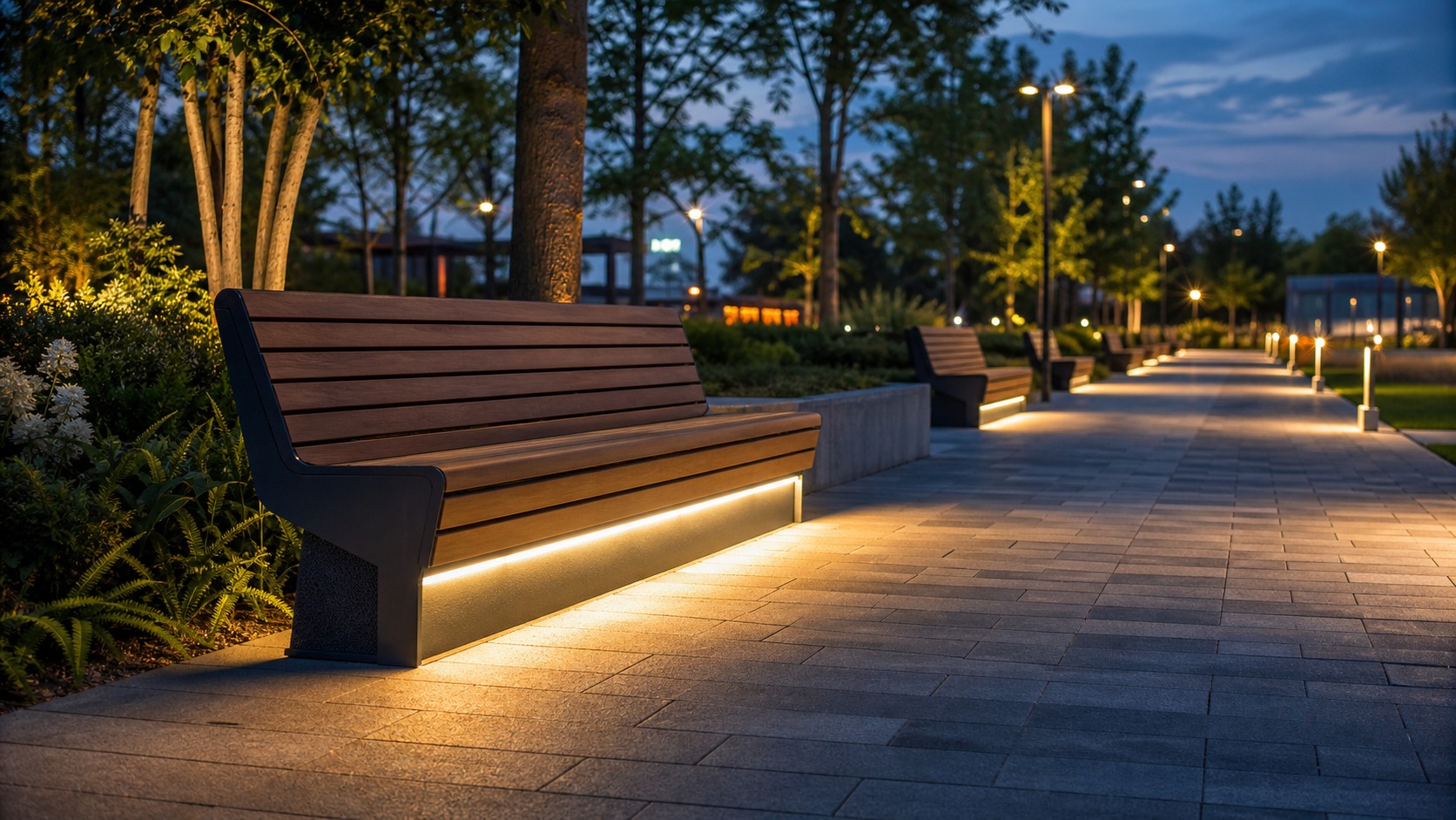 Top 10 Park Benches with Integrated Lighting for Night Use outdoor bench featured image