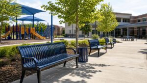 Top 10 Park Benches for Schools, Playgrounds, and Campuses outdoor bench featured image
