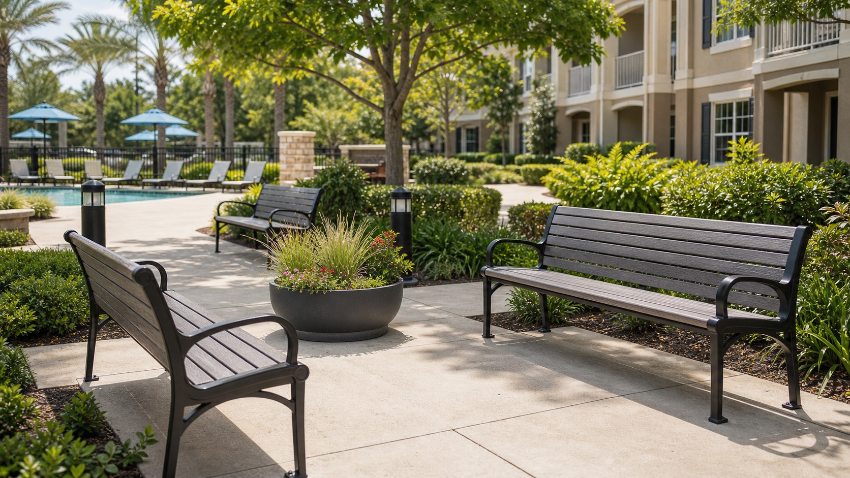 Top Low-Maintenance Park Benches for HOA and Condo Communities outdoor bench featured image