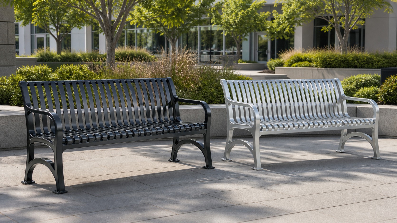 Comparing Steel vs Aluminum Park Benches: Pros and Cons outdoor bench featured image